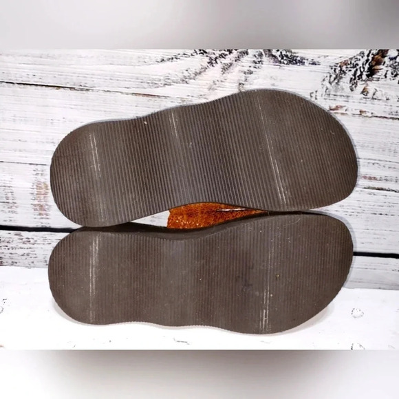 Vintage Candie’s Jute Platform Wedge‎ Slides Tan 90s Y2K Sandal Size 6.5 - Picture 6 of 7